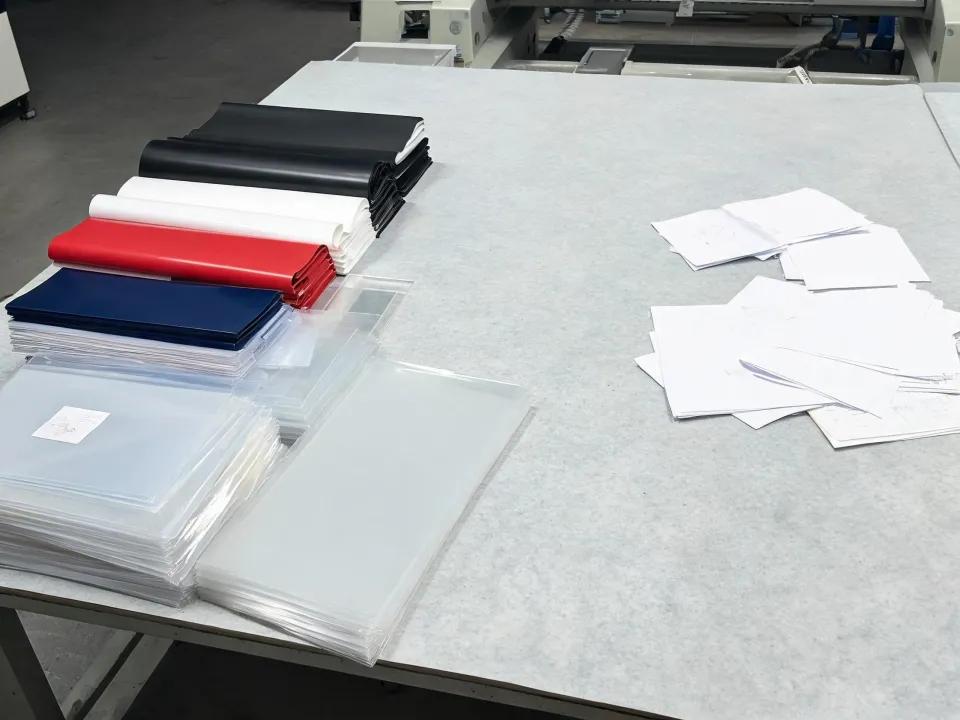 Unfinished print samples and separate production notes