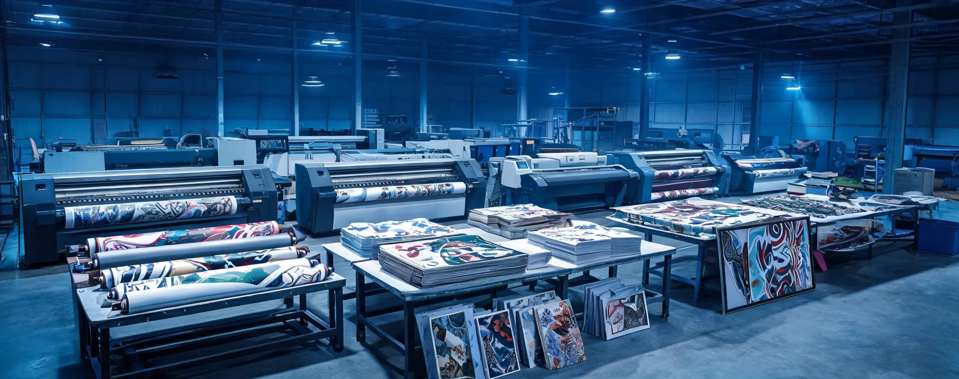 Finished wide-format graphics across multiple production applications