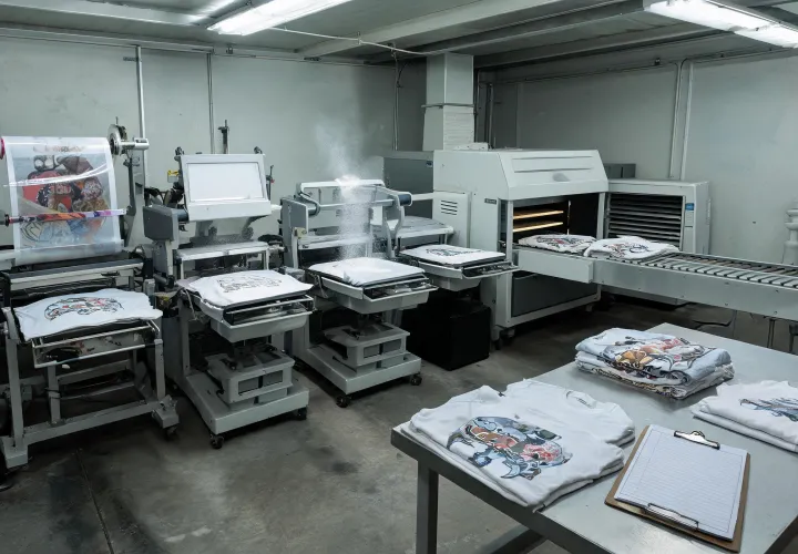 Apparel transfer film production and curing