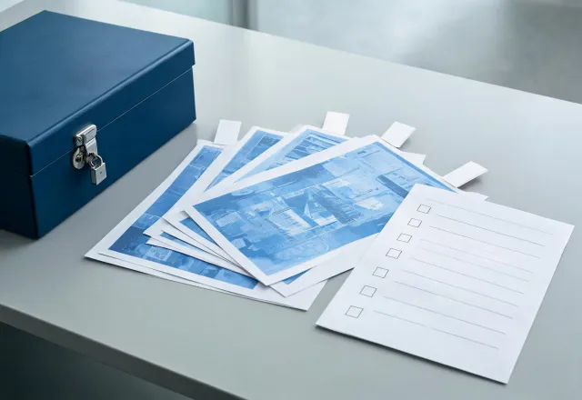 Secure application records and print samples